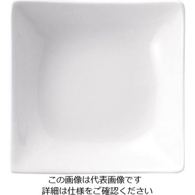 ミヤザキ食器 ピッコロビアンカ スクエア ディッシュ 4インチ 62-6678-54 1個（直送品）