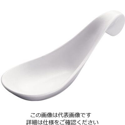 台和 メラミン 立ちレンゲ 白 MR-13 1個 62-6678-91（直送品）