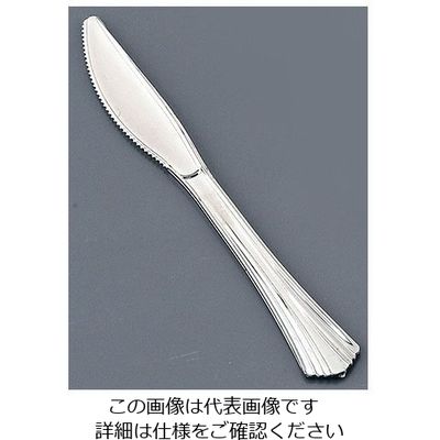 ティー・ティー・シー プラシルバー デザートナイフ (40本入) B-M-001 1ケース(40本) 62-6679-33（直送品）