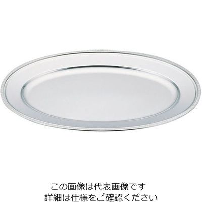 三宝産業 UK18ー8菊渕小判皿 48インチ(魚皿兼用) 62-6686-68 1枚（直送品）