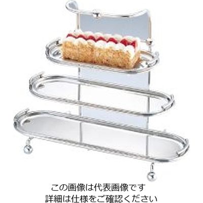 三宝産業 UK18ー8 3段小判ケーキスタンドA 62-6692-07 1個（直送品）
