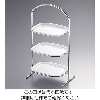 三宝産業 UK 18ー8プチハイティースタンド ダイヤ(スタンドのみ) 62-6692-12 1個（直送品）