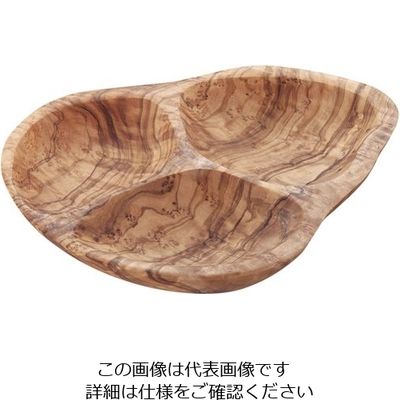 Berard France ベラール オリーブウッド 3仕切トレイ 56611BF 1枚 62-6693-28（直送品）