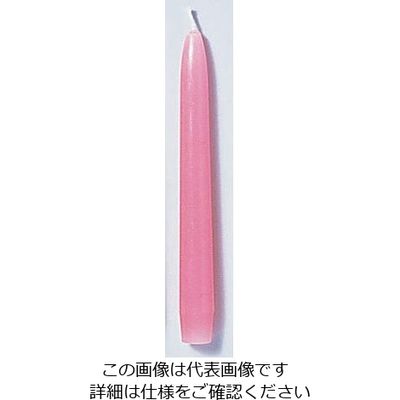 遠藤商事 テーパーキャンドル 10インチ ピンク (1打入) 62-6697-20 1ダース(12本)（直送品）