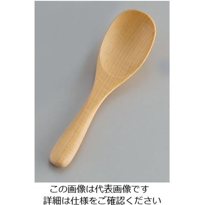 クラフト木の実 木製メープルカトラリー おかゆスプーン 61783 1本 62-6721-97（直送品）