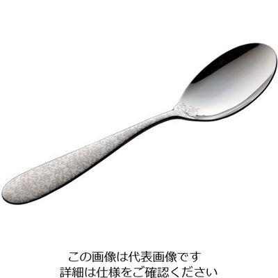 トーダイ (18ー8)ボーノ ヨーロピアン A 白 デザートスプーン 62-6720-57 1本（直送品）
