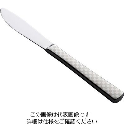 トーダイ (18ー8)オーロラ 市松 白 デザートナイフ 62-6720-59 1本（直送品）