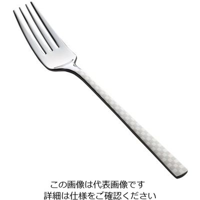 トーダイ (18ー8)オーロラ 市松 白 デザートフォーク 62-6720-60 1本（直送品）