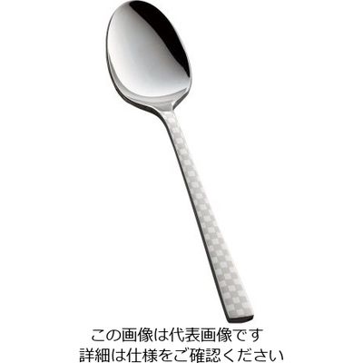 トーダイ (18ー8)オーロラ 市松 白 ティースプーン 62-6720-62 1本（直送品）