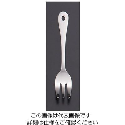 ワダコーポレーション 18ー0 お子様フォーク 3本刃 穴明 62-6723-30 1本（直送品）