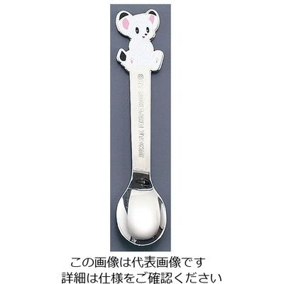 片力商事 18ー10 ジャングル大帝 カラー レオ ベビースプーン 62-6723-76 1本（直送品）