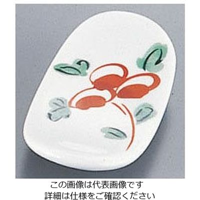 遠藤商事 AZ9ー56 イングレ花絵楕円箸置 62-6729-16 1個（直送品）