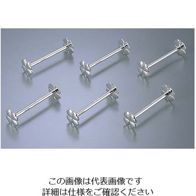 浅川製作所 クローバーナイフレスト代用ロジウムメッキ KAー100C/6(6pcs) 62-6729-72 1個（直送品）