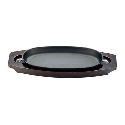 遠藤商事 SAステーキ皿 小判G型 62-6731-27 1個（直送品）