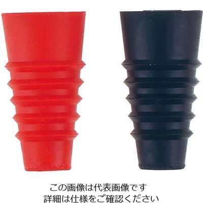 ワールド・クリエイト ViV シリコンボトルストッパー 2ヶ組 レッド&ブラック 59854 1ケース(2個) 62-6746-82（直送品）