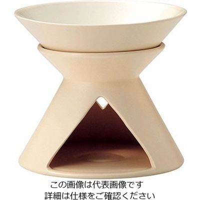 ミヤザキ食器 ルーチェ バーニャカウダポット バニラ LU0108 1個 62-6736-07（直送品）