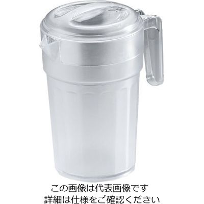 遠藤商事 スタッカブルピッチャー蓋付 1.0L P34CW 1個 62-6740-97（直送品）