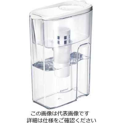 三菱ケミカル・クリンスイ クリンスイ ポット型浄水器 CP407-WT 1個 62-6748-62（直送品）