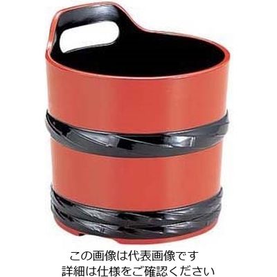 若泉漆器 桶ワインクーラー 朱帯黒 1ー827ー9 62-6745-86 1個（直送品）