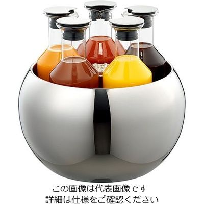 Contacto Bander フレリック ガラスエレガンスカラフェ (5本セット)ESCー060E 62-6748-31 1セット（直送品）