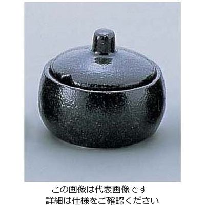 アズワン 瀬戸黒(玉形)辛子入 ミニ Yー005 62-6754-09 1個（直送品）