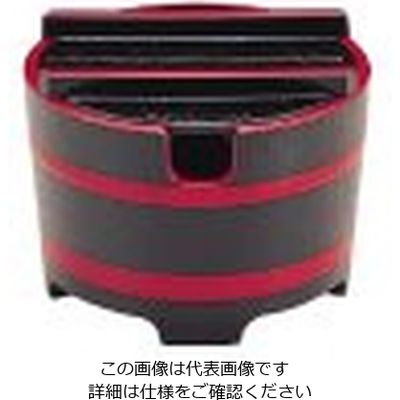 若泉漆器 桶型ガリ入れ 黒木目天朱 (切込有) 1ー511ー6 62-6755-31 1個（直送品）