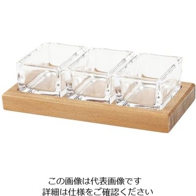 エムタカ ガラス薬味入れ 683 1個 62-6755-52（直送品）