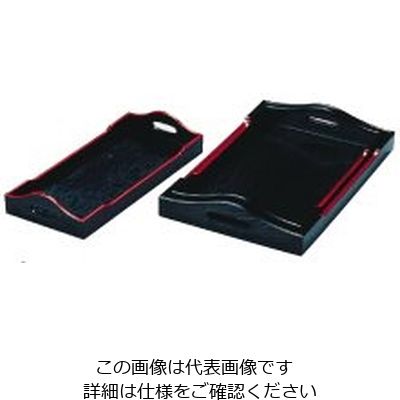 若泉漆器 カスター盆 黒天朱 1ー105ー1 ミニ 62-6758-42 1個（直送品）