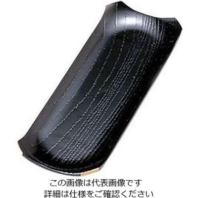 若泉漆器 隅切おしぼり入れ 黒渕金 1ー764ー5 62-6760-96 1個（直送品）