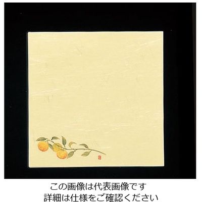 アーテック 5寸懐紙 四季の花(100枚入) ゆず S5-14 1ケース(100枚) 62-6781-90（直送品）