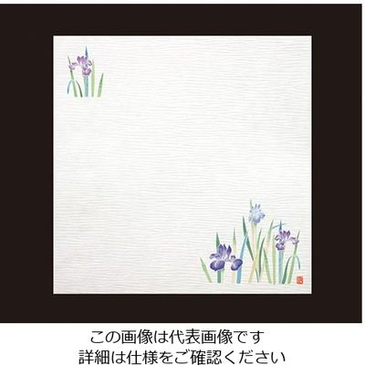 アーテック 耐油しぼり懐敷 4寸(100枚入) あやめ TA-E08 1ケース(100枚) 62-6783-33（直送品）