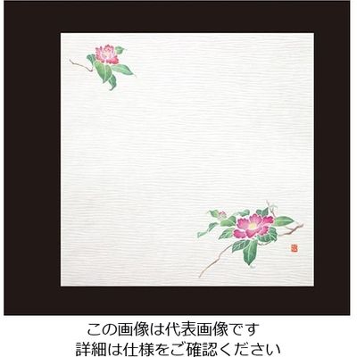 アーテック 耐油しぼり懐敷 4寸(100枚入) 椿 TA-E15 1ケース(100枚) 62-6783-40（直送品）