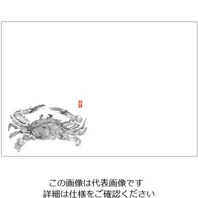 カミイソ産商 尺3 テーブルマット(100枚入) かに No.102 1ケース(100枚) 62-6784-79（直送品）