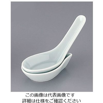 アズワン 青磁 台付レンゲ 小 Zー009 62-6789-65 1個（直送品）