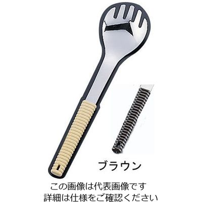 ワダコーポレーション 18ー8味道楽 盛り付けフォーク 穴無 ブラウン 62-6790-26 1本（直送品）