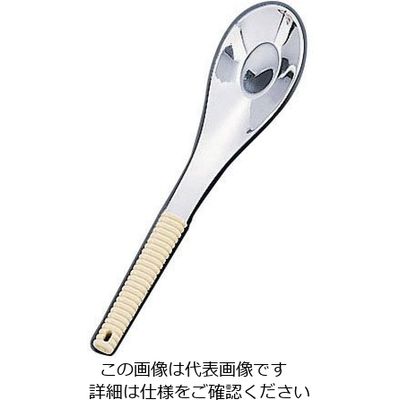ワダコーポレーション 18ー8味道楽 中華レンゲスプーン 中 アイボリー 62-6790-39 1本（直送品）