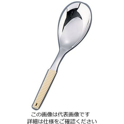 ワダコーポレーション 18ー8味道楽 お助けスプーン 大 アイボリー 62-6790-49 1本（直送品）