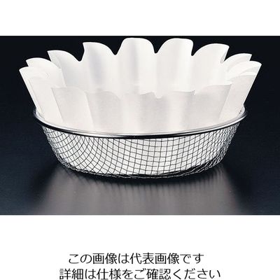 マイン 紙すき鍋 奉書 花(300枚入) 白 M33-257 1ケース(300枚) 62-6791-93（直送品）