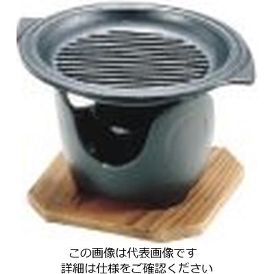 三和精機製作所 (S)卓上焼 ミニ皿セット グリル丸 62-6792-64 1セット（直送品）
