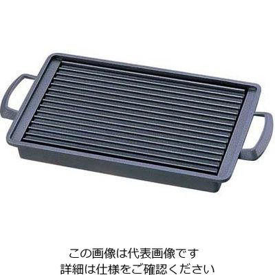 マイン アルミ 焼肉プレート さざ波 (角)大 M11-315 1個 62-6794-25（直送品）