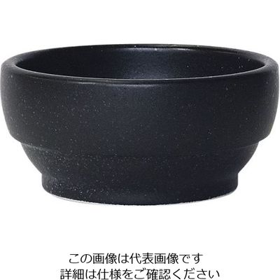 遠藤商事 スタッキングビビンバ 黒石目調 14cm 326-0135 1個 62-6796-06（直送品）