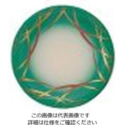 若泉漆器 寿司皿 グリーンつゆ草 1ー504ー5 62-6797-76 1枚（直送品）