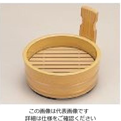 若泉漆器 6寸片手桶 白木金帯 本体 1ー658ー5 62-6798-18 1個（直送品）