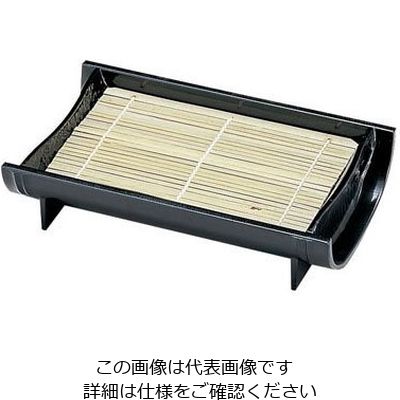 若泉漆器 竹取盛器 黒(底板付) 1ー535ー1 本体 62-6799-63 1個（直送品）