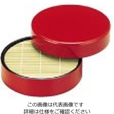 若泉漆器 D.X丸ザルそばセイロ 朱天黒 1ー536ー5 竹ス 62-6799-76 1個（直送品）