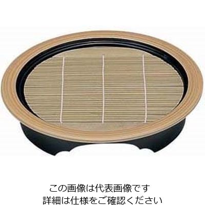 若泉漆器 高台型丸ザルそばセイロ 白木(底板付) 1ー538ー4 本体 62-6799-78 1個（直送品）