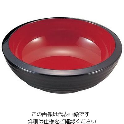 若泉漆器 千筋鉄鉢 外黒塗内朱天黒 1ー548ー6 8寸 62-6800-58 1個（直送品）