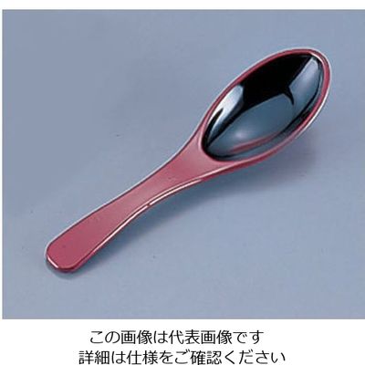 若泉漆器 レンゲ朱内黒 1ー552ー7 62-6800-77 1個（直送品）