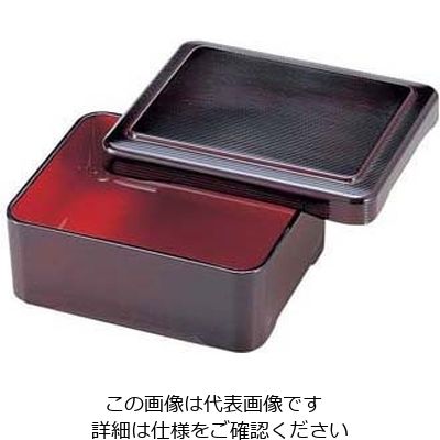若泉漆器 爪掛千筋丼重 溜内朱塗 1ー570ー3 62-6800-93 1個（直送品）