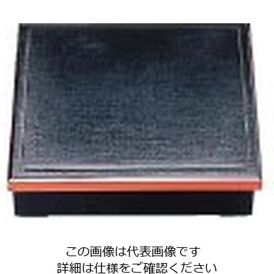 若泉漆器 8.5寸新布目松花堂 黒渕朱 (仕切別)1ー245ー10 62-6802-23 1個（直送品）